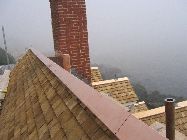 Chimney flashing (illustrative stock photo)