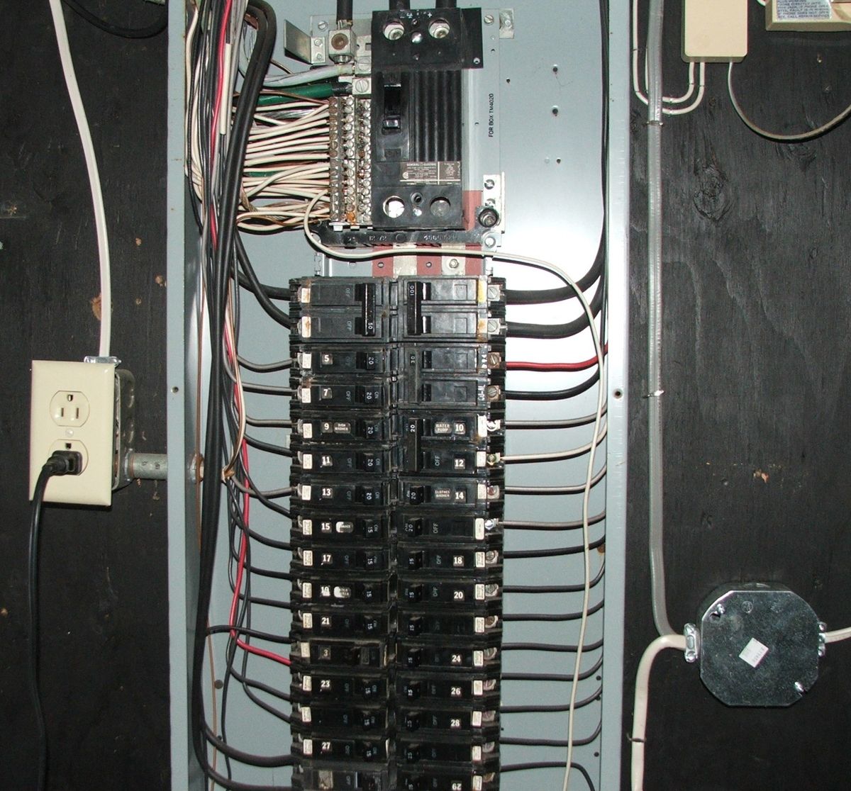 Electrical panel (illustrative stock photo)